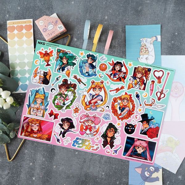 Набор стикеров Сейлор Мун 2 (Sailor Moon)