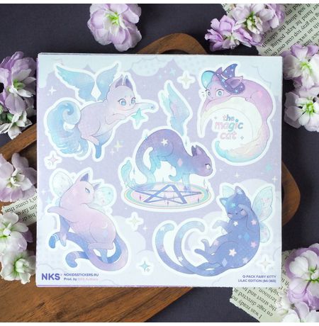 Наклейки Волшебные Коты (FAIRY KITTY), стикеры NKS Q-Pack