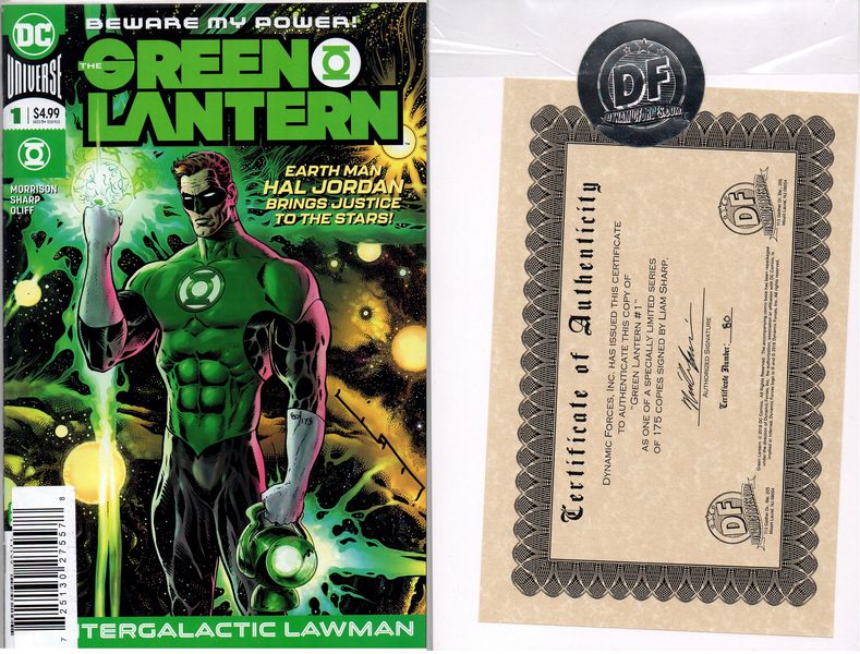 The Green Lantern #1 с автографом Liam Sharp