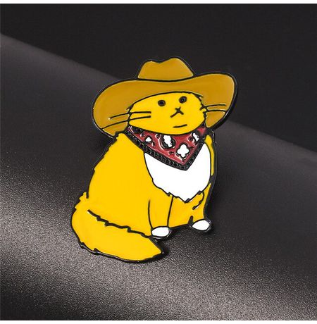 Значок Кот-ковбой