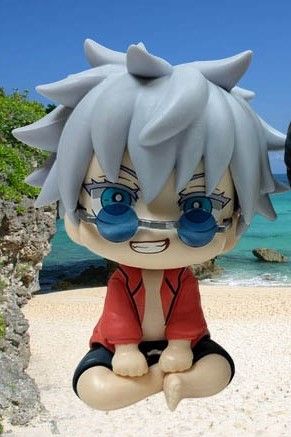 Фигурка Магическая битва - Годжо Сатору в стиле Окинавы (Jujutsu Kaisen-Satoru Gojo Look Up!) 11 см