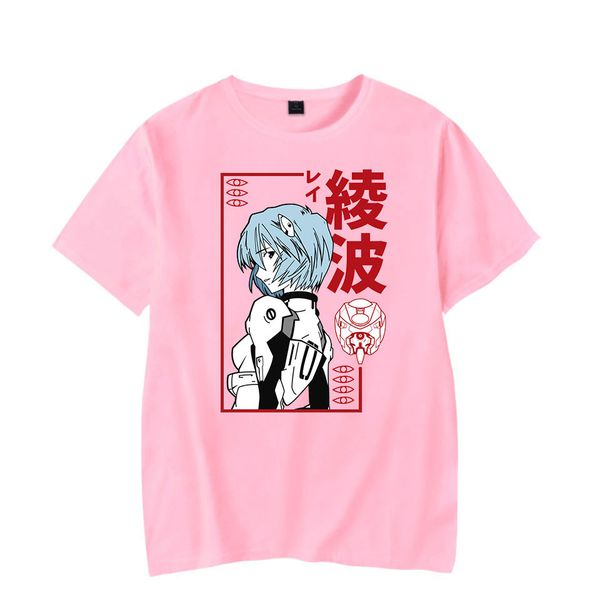 Футболка Evangelion  - Рей Аянами, розовый, размер L