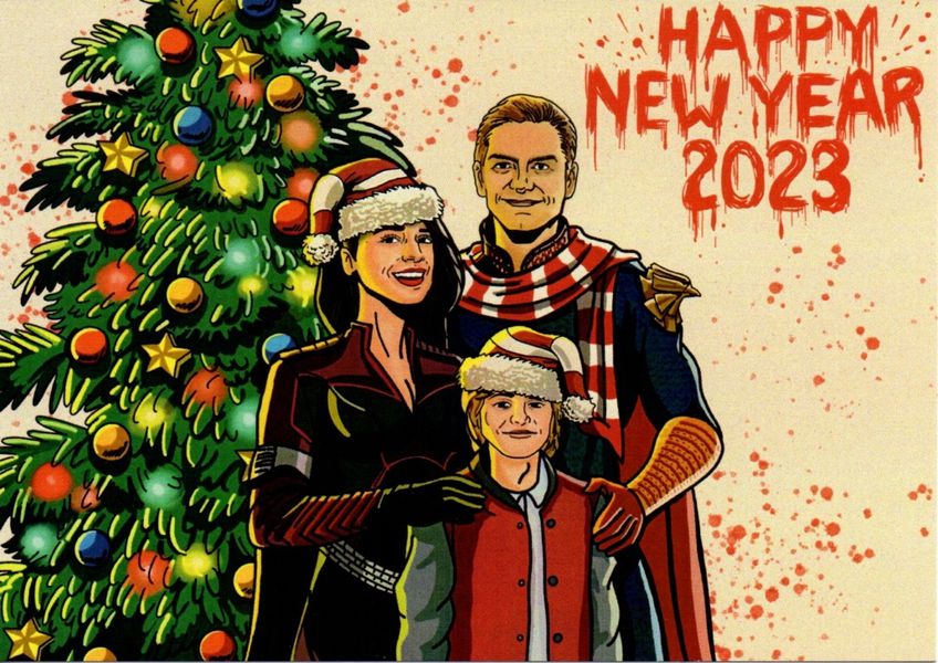 Открытка Пацаны - Happy New Year