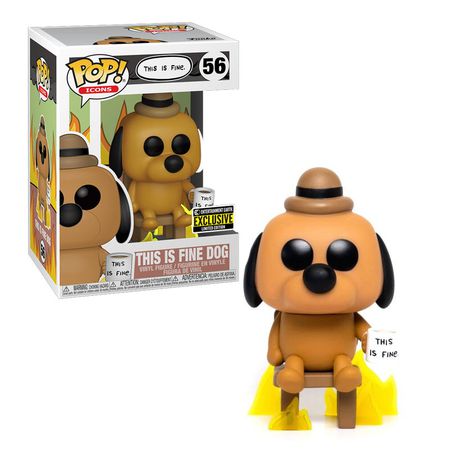 Фигурка Funko POP! This Is Fine Dog (Entertainment Earth Exclusive)