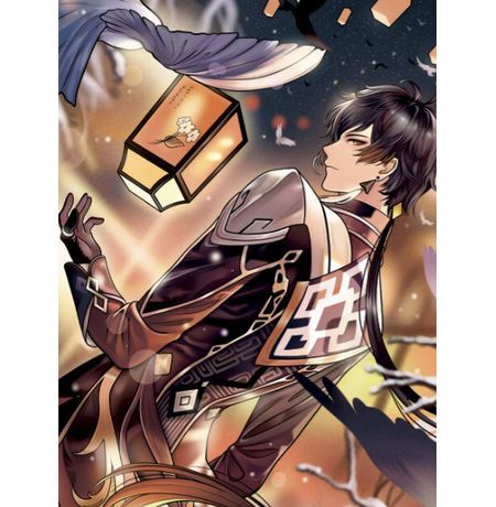 Открытка Геншин Импакт - Чжун Ли (Genshin Impact) STICKERS.ONE