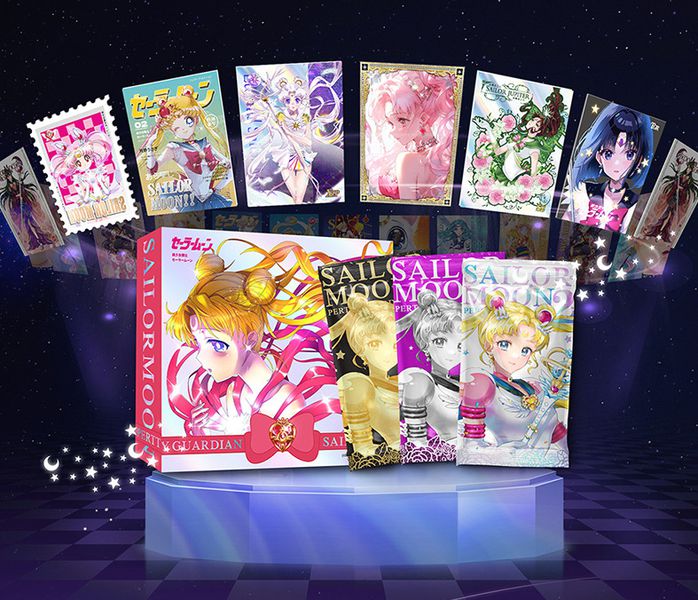 Коллекционные карточки Сейлор Мун Premium 5 штук в бустере (Sailor Moon)