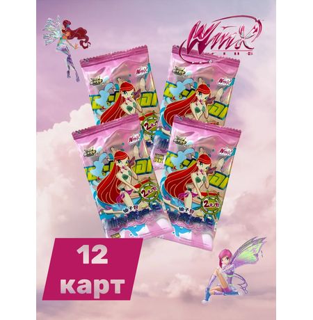 Коллекционные карточки Клуб Винкс Тир 2, набор из 4 бустеров