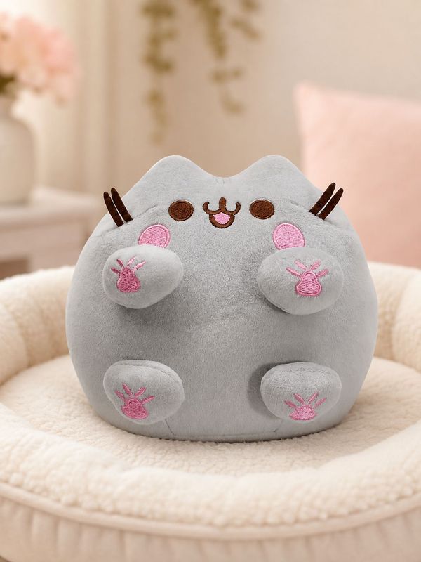 Мягкая игрушка Кот Пушин Кавайный с лапками (Pusheen Cat Kawaii) 16х16 см