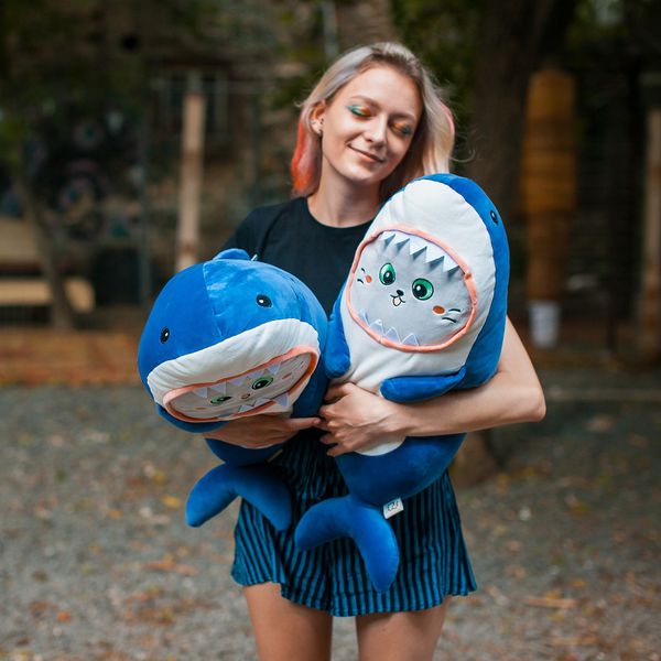 Мягкая игрушка Кот Акула трогательная изображение 2