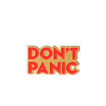 Значок Автостопом по галактике - Don't panic
