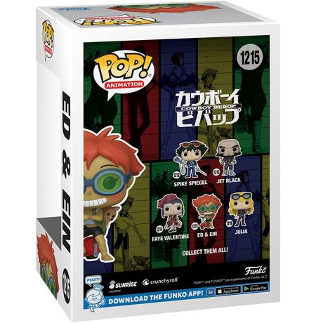 Фигурка Funko POP! Ковбой Бибоп - Эд и Эйн (Cowboy Bebop - Ed & Ein) изображение 3