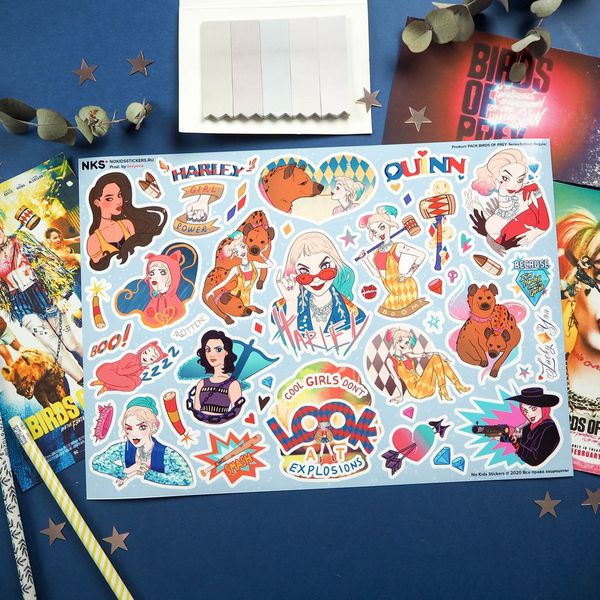 Набор стикеров Хищные птицы No kid's