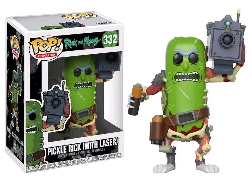 Виниловая фигурка Funko POP! Огурчик Рик с лазером - Рик и Морти (Pickle Rick - Rick & Morty)