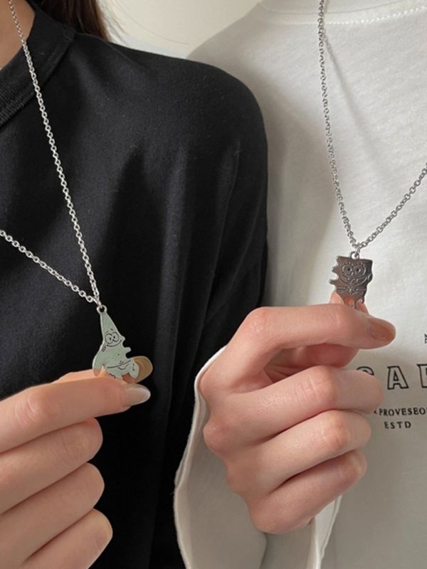 Кулон парный Best Friends - Губка Боб и Патрик