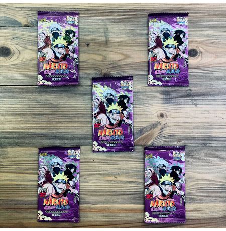 Коллекционные карточки Наруто Тир 2 Серия 6 (Naruto) Набор из 5 бустеров изображение 3