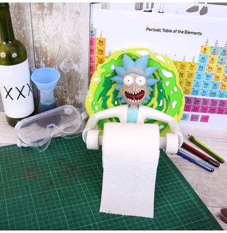 Держатель для туалетной бумаги Рик и Морти - Рик (Rick Toilet Roll Holder) изображение 2