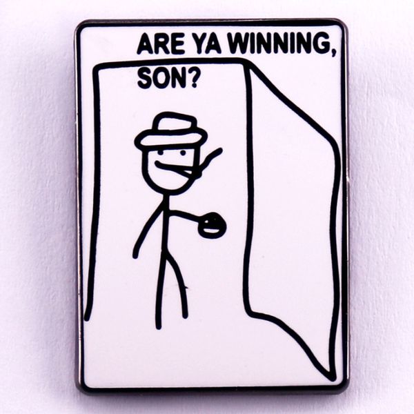 Значок мем Are Ya winning son? (пин металл) изображение 2