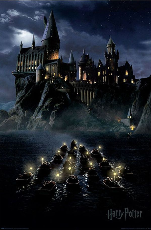 Постер Гарри Поттер - Лодки у Хогвартса 61х91  см