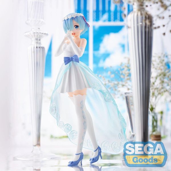Фигурка Рем в свадебном платье - Жизнь с нуля (Re:Zero - Rem Wedding Dress Ver.) 22 см
