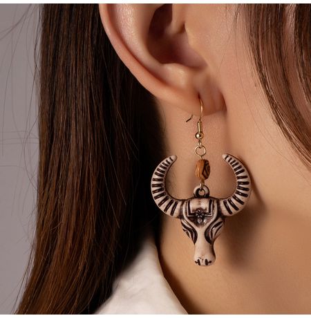 Серьги Череп быка Букраний изображение 2