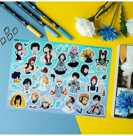 Наклейки Моя геройская академия (My Hero Academia), стикеры NKS