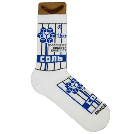 Носки Соль (размер 34-39), белые, BOOOMERANGS изображение 2