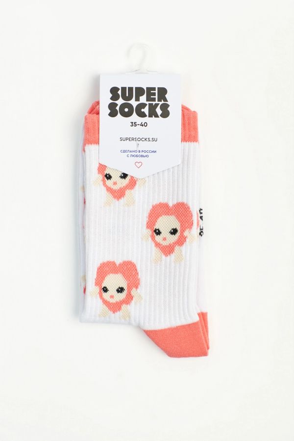 Носки SUPER SOCKS Кот-яблоко мем - Apple cat (размер 35-40) изображение 2