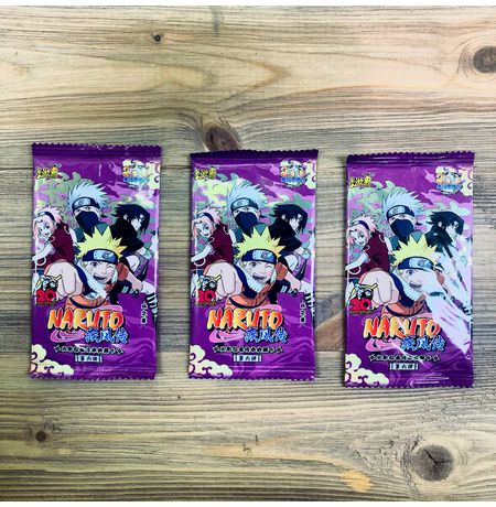Коллекционные карточки Наруто Тир 2 Серия 6 (Naruto) Набор из 3 бустеров изображение 5