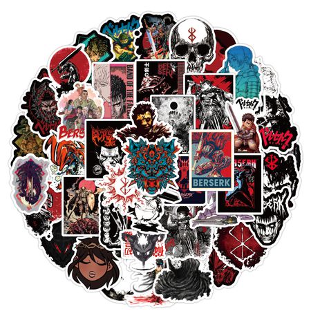 Стикеры Берсерк (Berserk), 50 шт