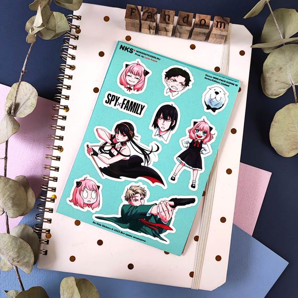 Стикеры Семья Шпионов наклейки NKS