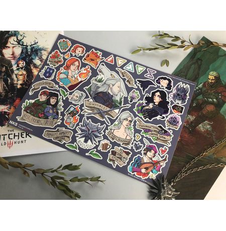 Стикеры Ведьмак (Witcher) наклейки NKS