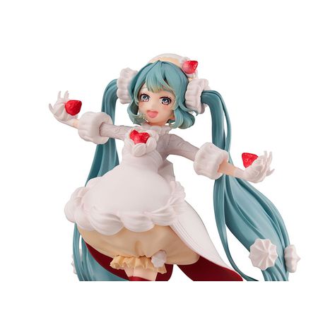 Фигурка Хацунэ Мику - Клубничный Торт  (Hatsune Miku Sweet Tea Time Strawberry Shortcake) 17 см
