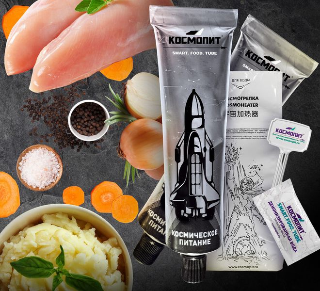 Космическое питание Картофельное пюре с курицей, в коробке изображение 2