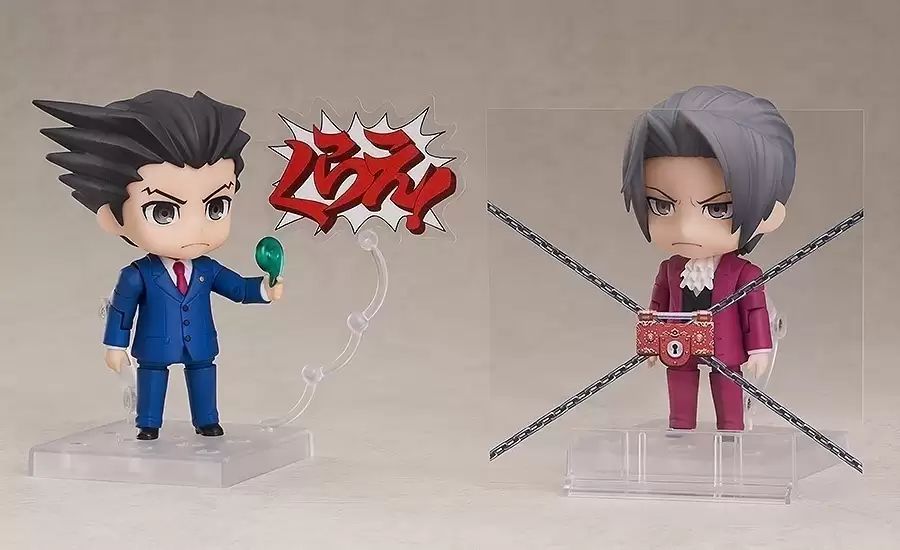 Фигурка Переворотный суд - Майлз Эджворт (Ace Attorney - Miles Edgeworth) Nendoroid копия 10 cм изображение 4