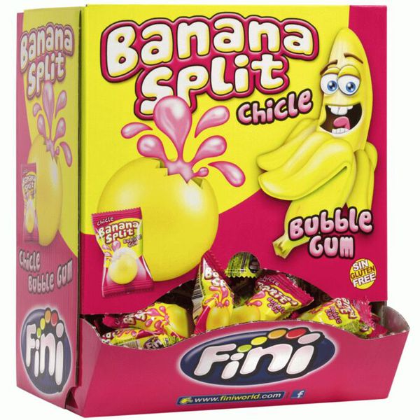 Жевательная резинка Банан ( вкус клубника с бананом) 5g