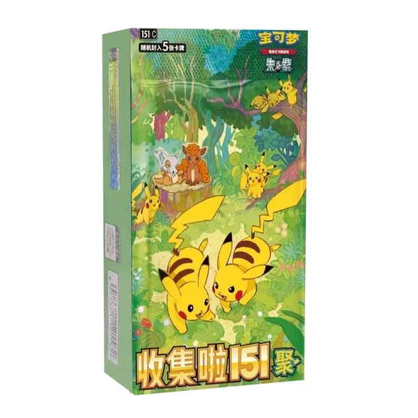 Коллекционные карточки Pokemon - Collect Gathering Slim (151C 4.0) 5 карт лицензия (на китайском)