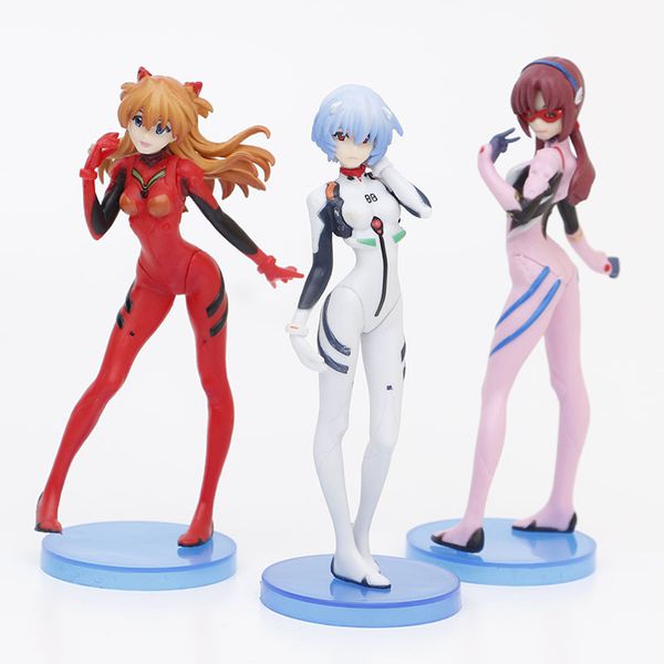 Фигурка Евангелион - Рей Аска и Мари - набор (Evangelion - Rei Asuka Mari Makinami) 13 см
