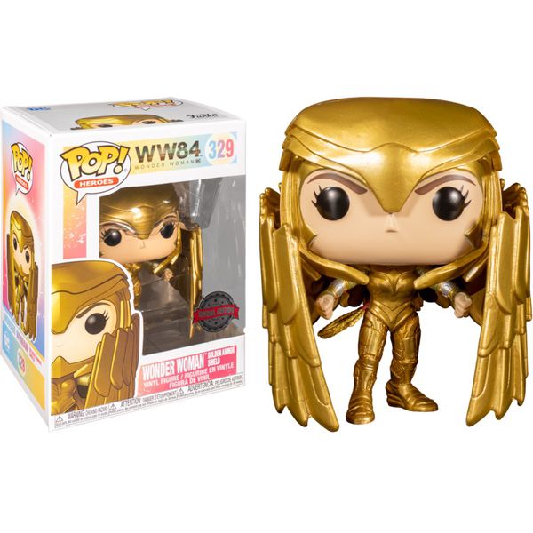 Фигурка Funko POP! Чудо-женщина 1984 - в золотой броне (Wonder Woman 1984 - Golden Armor Shield)