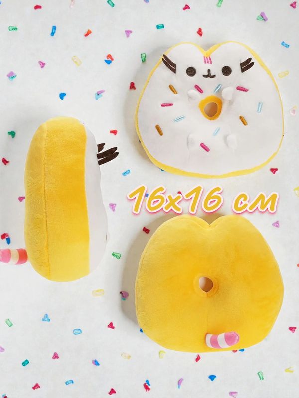 Мягкая игрушка Кот Пушин Пончик с посыпкой (Pusheen Donut) 16х16 см изображение 2