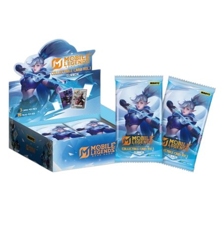 Коллекционные карточки Mobile Legends (MLBB) 2 Тир, 4 штуки в бустере