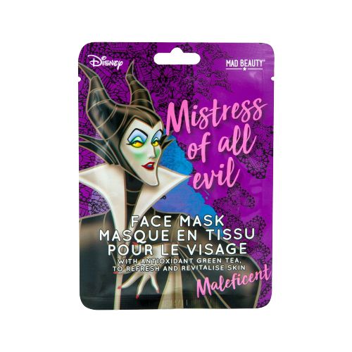 Маска для лица Дисней - Малефисента (Disney Maleficent), зеленый чай, тканевая
