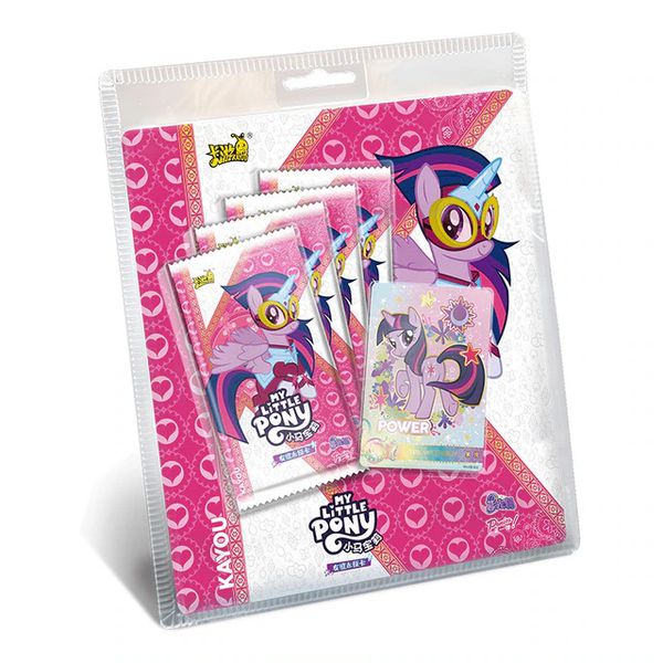 Блистер с коллекционными карточками My Little Pony Серия 9 - Тир 4, Премиум - 4 бустера