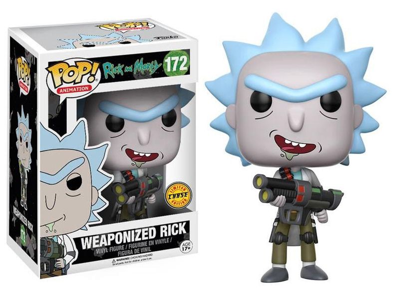 Виниловая фигурка POP! Рик с оружием (Rick and Morty - Weaponized Rick) CHASE