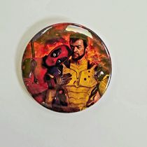 Значок Дэдпул и Росомаха из фильма (Deadpool & Wolverine), 4,5 см