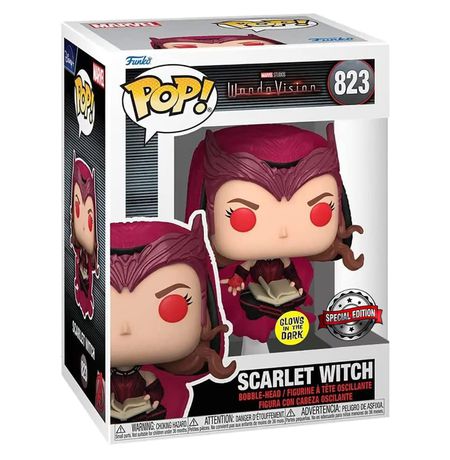 Фигурка Funko POP! Ванда - Алая Ведьма Эксклюзив, светится в темноте (Scarlet Witch - WandaVision) изображение 2