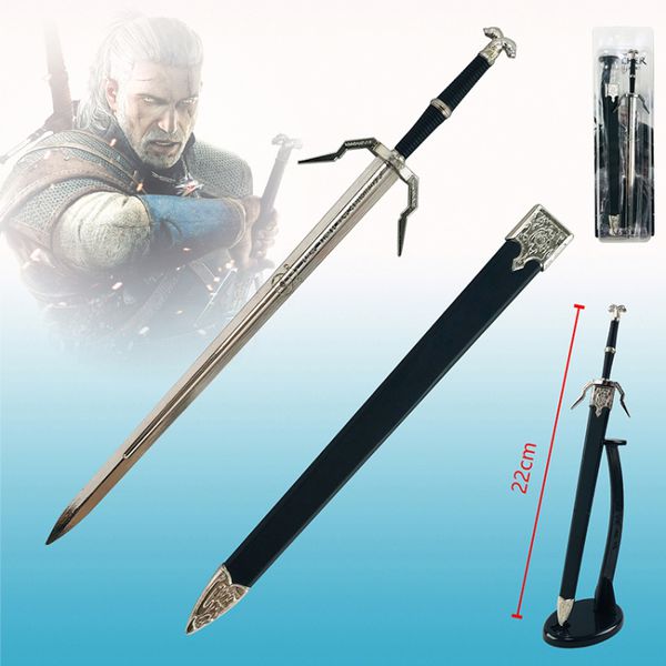 Меч Ведьмака мини-реплика - Серебряный Меч (The Witcher 3 Mini Sword) 22 см УЦЕНКА