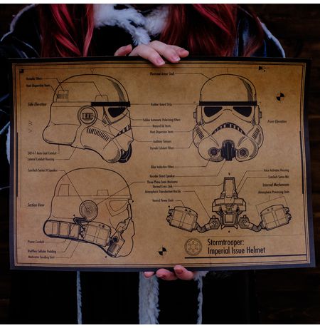 Постер Звездные Войны Шлем Штурмовика (Star Wars)