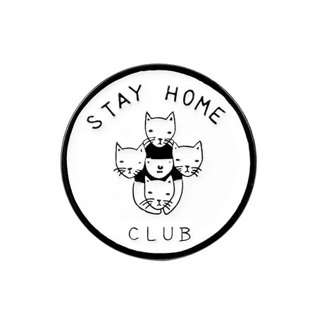 Значок Stay home club