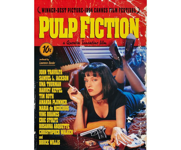 Металлическая табличка Криминальное чтиво (Pulp Fiction)