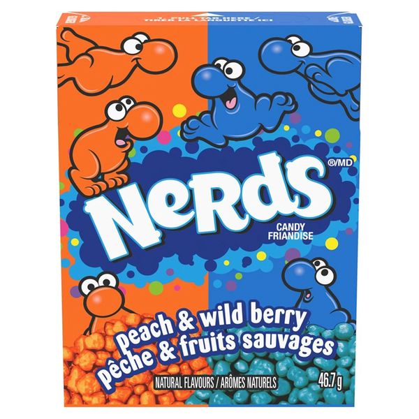 Конфеты Nerds Персик и лесные ягоды 46,7 гр